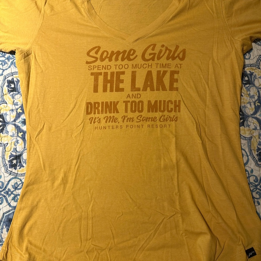 Women's Yellow Graphic Tee